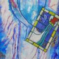 L'ange au vitrail - 200x60 Collection particulière