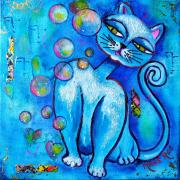 Le Chat aux bulles - 20x20