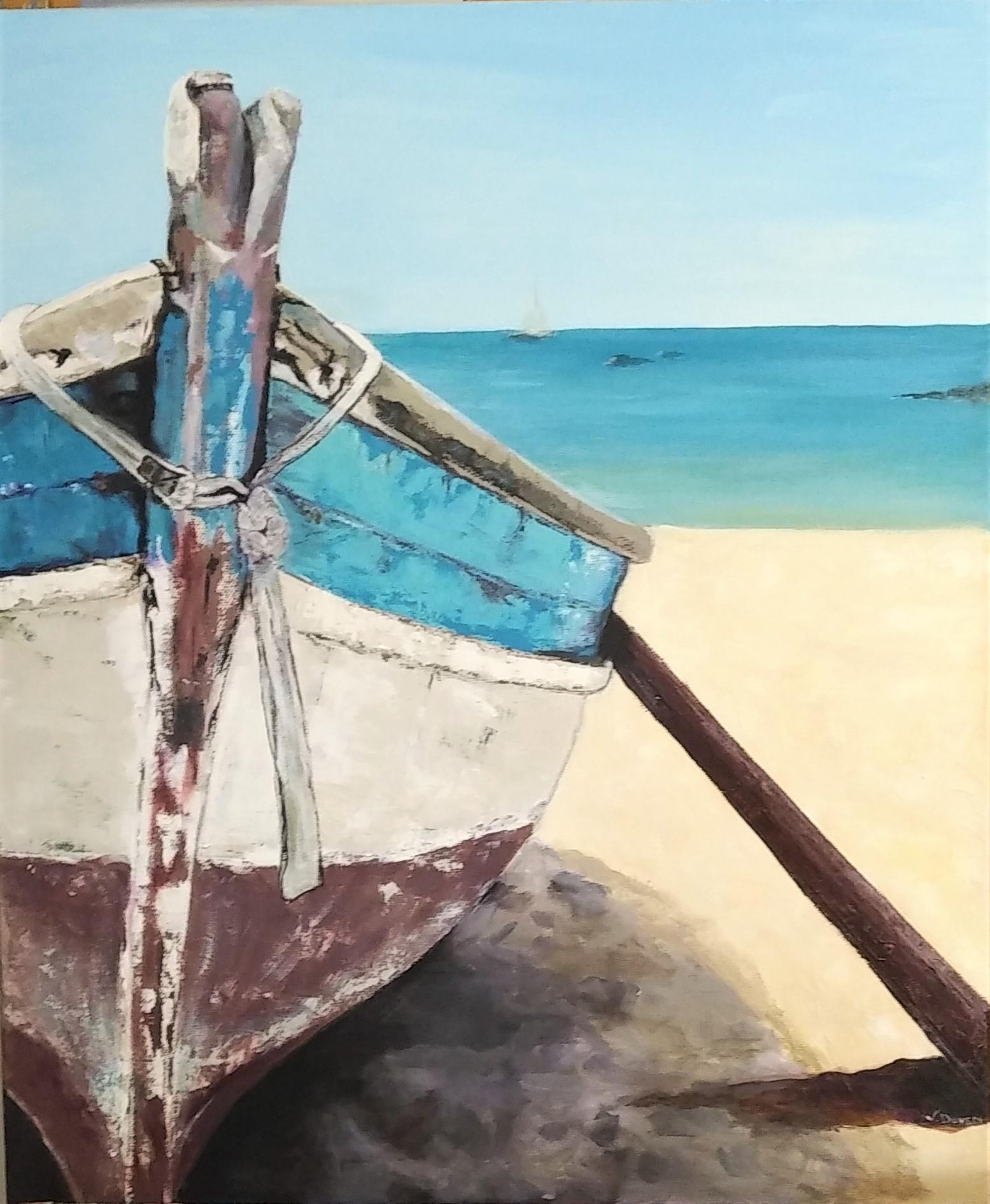 Barque par Véronique-Acrylique sur toile